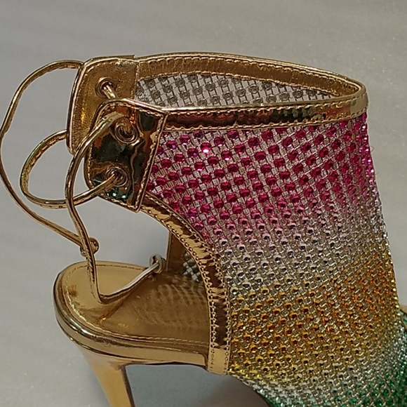 Liliana Gardena gold heels size 6 - Picture 7 of 14